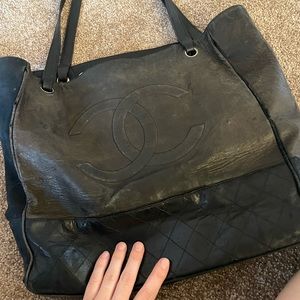 Authentic Chanel large tote